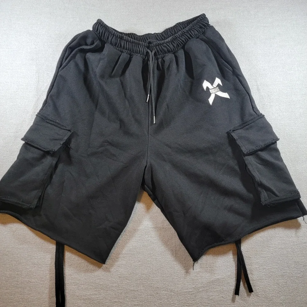 11BYBBS DARK Cargo Shorts Mens Medium Black Excellent Techwear Streetwear Goth
